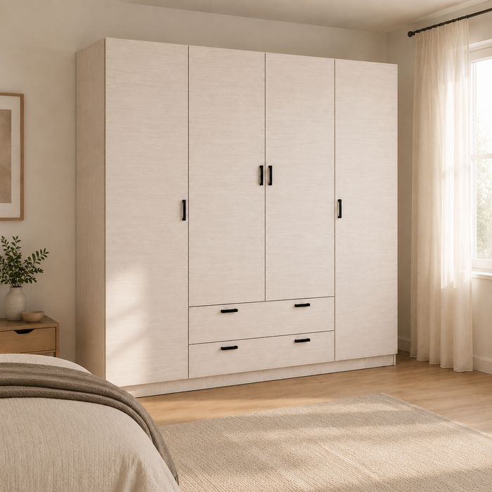 Armario Eco XL 4 Puertas 2 Cajones
