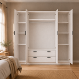 Armario Eco XL 4 Puertas 2 Cajones