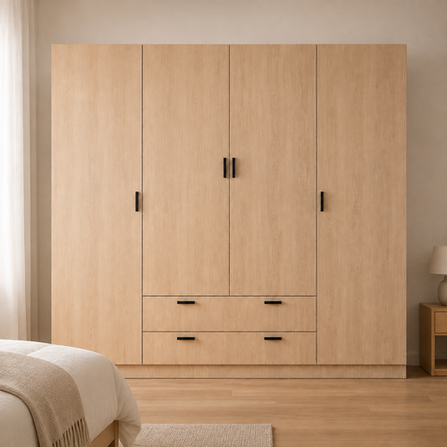 Armario Eco XL 4 Puertas 2 Cajones
